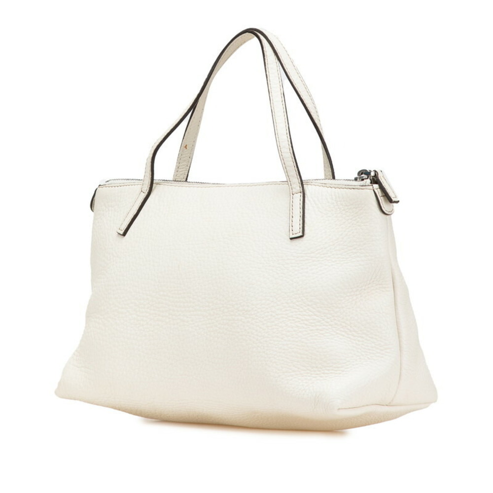 Gucci Soho Off White Handbag Leather